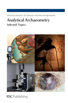 Analytical Archaeometry Analytical Archaeometry