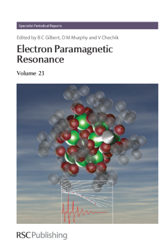 Electron Paramagnetic Resonance Electron Paramagnetic Resonance