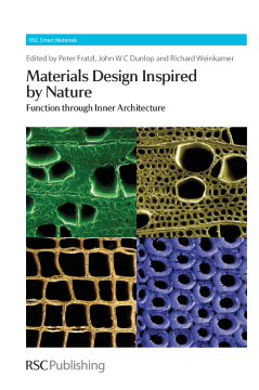 Materials Design Inspired by Nature Materials Design Inspired by Nature