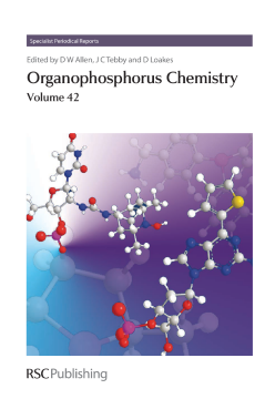Organophosphorus Chemistry Organophosphorus Chemistry