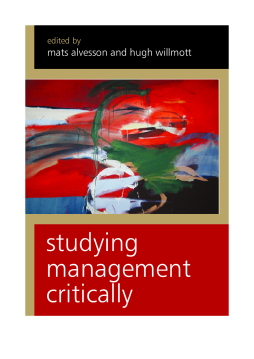 Studying Management Critically Studying Management Critically