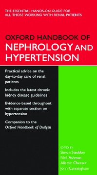 Oxford Handbook of Nephrology & Hypertension