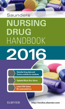 Saunders Nursing Drug Handbook 2016 - E-Book Saunders Nursing Drug Handbook 2016 - E-Book