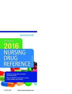 Mosby's 2016 Nursing Drug Reference - E-Book Mosby's 2016 Nursing Drug Reference - E-Book