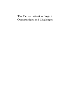The Democratization Project The Democratization Project