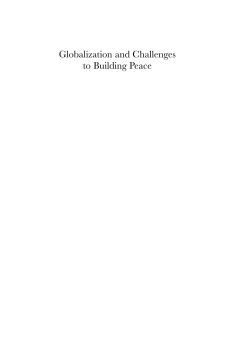 Globalization and Challenges to Building Peace Globalization and Challenges to Building Peace