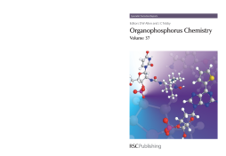 Organophosphorus Chemistry Organophosphorus Chemistry