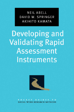 Developing and Validating Rapid Assessment Instruments Developing and Validating Rapid Assessment Instruments