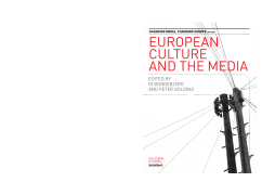 European Culture and the Media European Culture and the Media