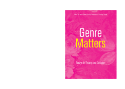 Genre Matters Genre Matters