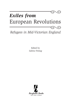 Exiles From European Revolutions Exiles From European Revolutions