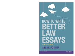How To Write Better Law Essays How To Write Better Law Essays