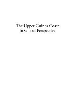 The Upper Guinea Coast in Global Perspective
