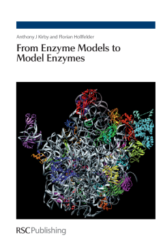 From Enzyme Models to Model Enzymes From Enzyme Models to Model Enzymes