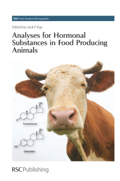 Analyses for Hormonal Substances in Food Producing Animals Analyses for Hormonal Substances in Food Producing Animals