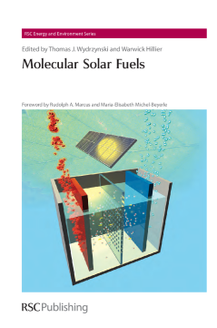 Molecular Solar Fuels Molecular Solar Fuels