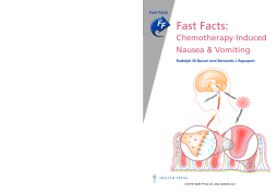 Fast Facts: Chemotherapy-Induced Nausea and Vomiting Fast Facts: Chemotherapy-Induced Nausea and Vomiting