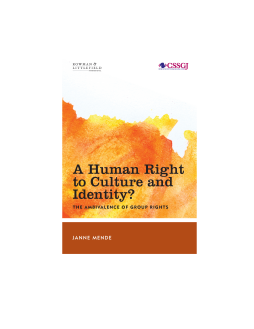 A Human Right to Culture and Identity A Human Right to Culture and Identity