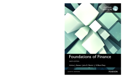 Foundations of Finance, Global Edition Foundations of Finance, Global Edition