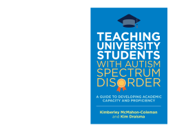 Teaching University Students with Autism Spectrum Disorder