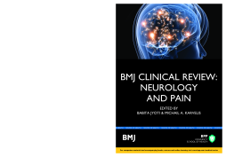 BMJ Clinical Review: Neurology and Pain BMJ Clinical Review: Neurology and Pain