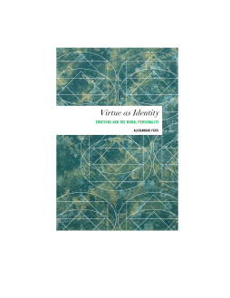 Virtue as Identity Virtue as Identity