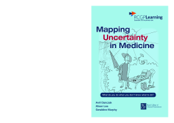 Mapping Uncertainty in Medicne