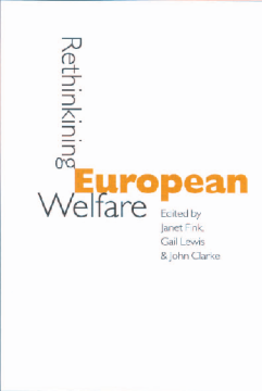 Rethinking European Welfare:Transformations of European Social Policy Rethinking European Welfare:Transformations of European Social Policy