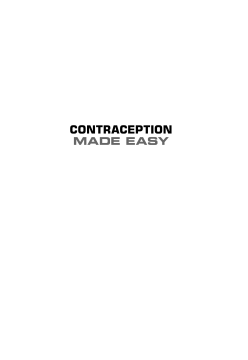 Contraception Made Easy, revised edition Contraception Made Easy, revised edition