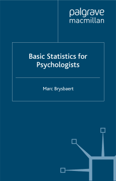 Basic Statistics for Psychologists Basic Statistics for Psychologists