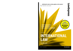 Law Express: International Law Law Express: International Law