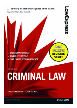 Law Express: Criminal Law Law Express: Criminal Law