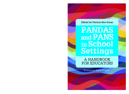 PANDAS and PANS in School Settings PANDAS and PANS in School Settings