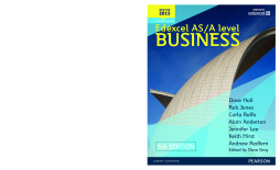 Edexcel AS/A level Business 5th edition Student Book Edexcel AS/A level Business 5th edition Student Book