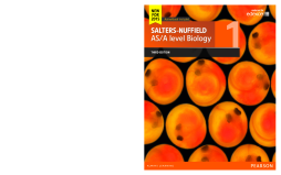 Salters-Nuffield AS/A level Biology Student Book 1 Salters-Nuffield AS/A level Biology Student Book 1