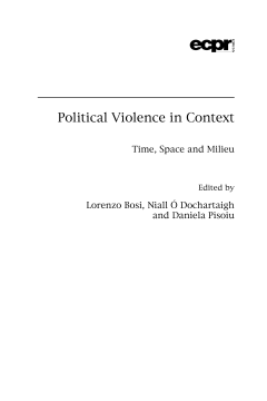 Political Violence in Context Political Violence in Context