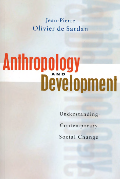 Anthropology and Development Anthropology and Development