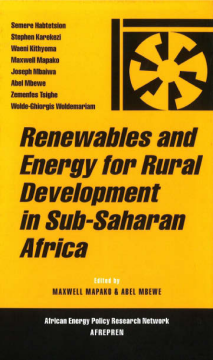 Renewables and Energy for Rural Development in Sub-Saharan Africa