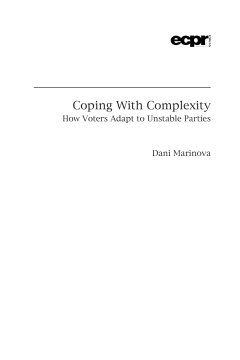 Coping with Complexity Coping with Complexity