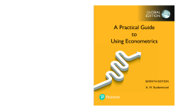 Using Econometrics: A Practical Guide, Global Edition Using Econometrics: A Practical Guide, Global Edition