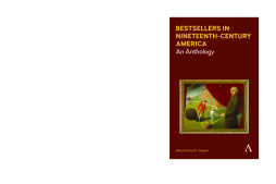 Bestsellers in Nineteenth-Century America Bestsellers in Nineteenth-Century America