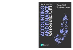 Accounting and Finance for Non-Specialists Accounting and Finance for Non-Specialists