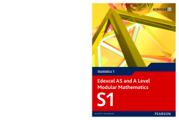 Edexcel AS and A Level Modular Mathematics Statistics 1 S1