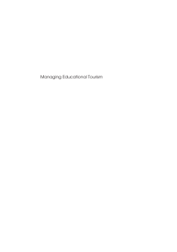 Managing Educational Tourism Managing Educational Tourism