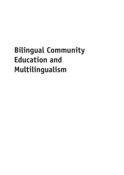 Bilingual Community Education and Multilingualism