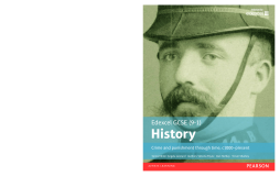 Edexcel GCSE (9-1) History Crime and punishment through time, c1000Ðpresent Student Book Edexcel GCSE (9-1) History Crime and punishment through time, c1000Ðpresent Student Book