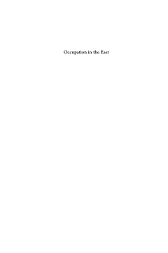 Occupation in the East Occupation in the East