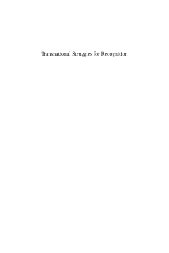 Transnational Struggles for Recognition