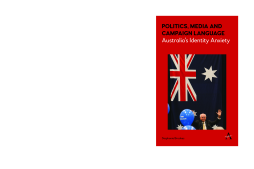 Politics, Media and Campaign Language Politics, Media and Campaign Language