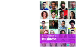 Edexcel GCSE (9-1) Business Student Book Edexcel GCSE (9-1) Business Student Book
